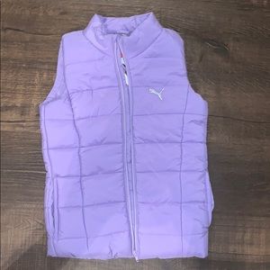 Purple puma jacket sleeveless